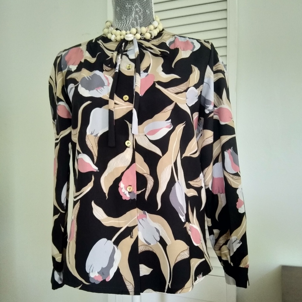 Vintage Flower Long sleeve Shirt